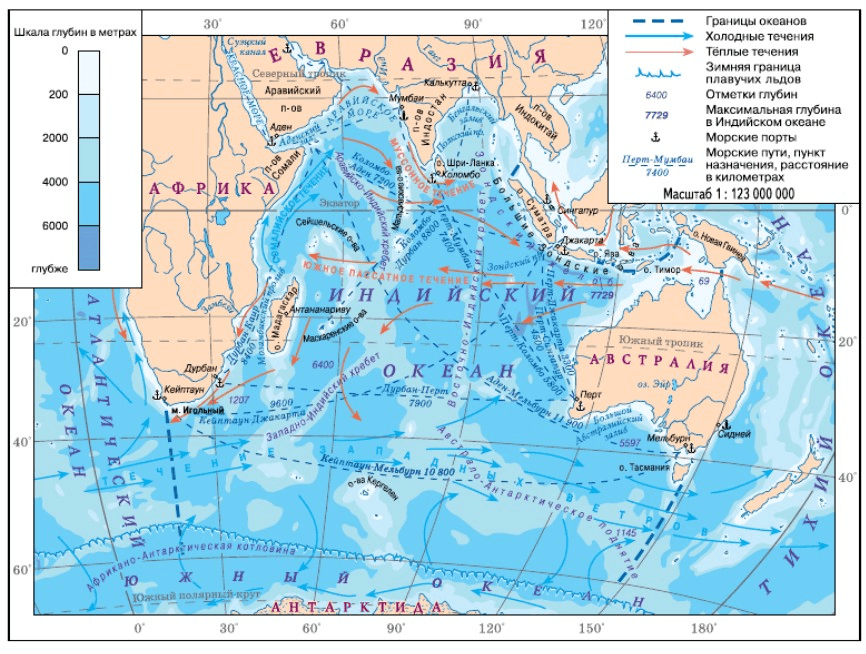 Крупнейшие заливы мирового океана. Карта течений индийского океана. Индийский океан на карте. Проливы индийского океана на карте. Карта глубин индийского океана.