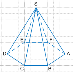 Перечертите в тетрадь пирамиду изображенную на рисунке на рисунке. Начертить пирамиду с видимым и невидимым гранью. 7. Перечерти пирамиду чтобы грань была видимой и невидимой. Как построить пирамиду в тетради.